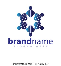 People group logo icon vector template