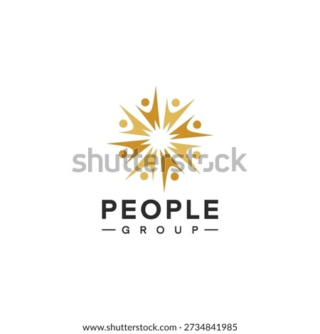 People group logo, sunlight, business