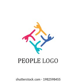 People GROUP logo, Team, Succes people work, Group and Community, Group Company and Business logo vector and design Care, Family icon Succes logo