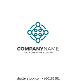 People group logo vector illustration