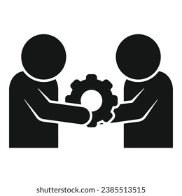 People group motivation icon simple vector. People challenge. Realization success
