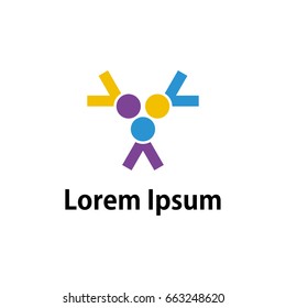 people group shape triangle logo