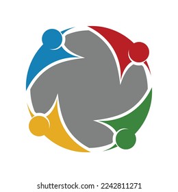 people group sphere logo icon template