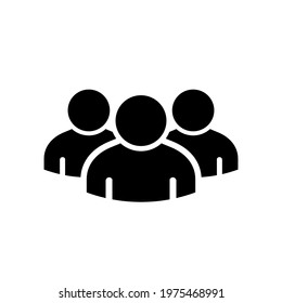 People group or team glyph icon