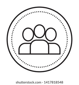 people group teamwork isolated icon