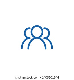 People group , three user avatar vector graphic - Vector