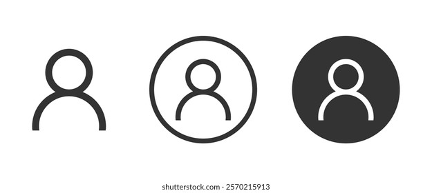 People group vector icons set. Trendy Avatar set