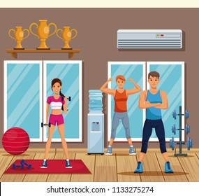 People in the gym