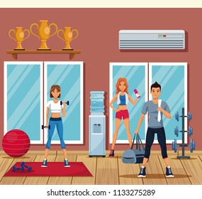 People in the gym