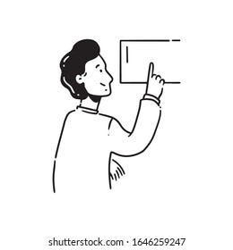 People Hand Drawn Vector Illustration, White Isolated Background
