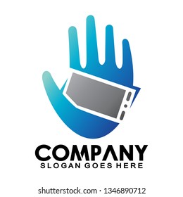 people hand holding smartphone - Vector