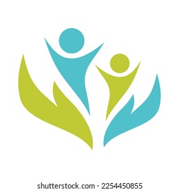 people hand leaf logo 1