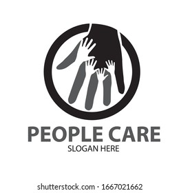 people hands care logo designs simple modern