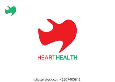 people hands holding gift support heart symbol health love logo design concept