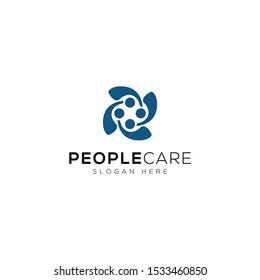 People with hands Logo Template Design Vector, Emblem, Design Concept, Creative Symbol, Icon