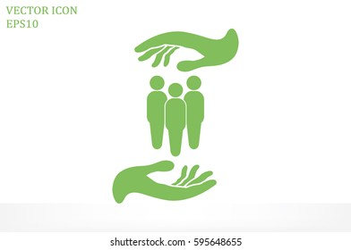 Similar Images, Stock Photos & Vectors of People in the hands, vector