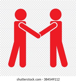 people Handshake Icon Illustration