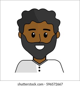 people, happy face man icon