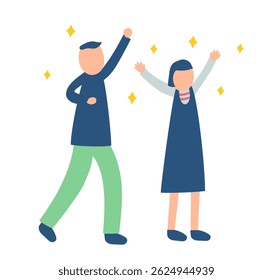 people, happy, glad, woman, man