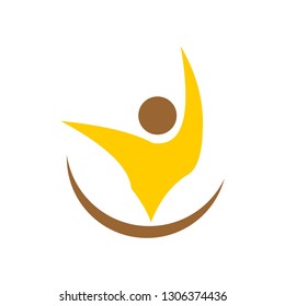 people are happy vector logo