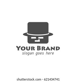 people and hat desing logo