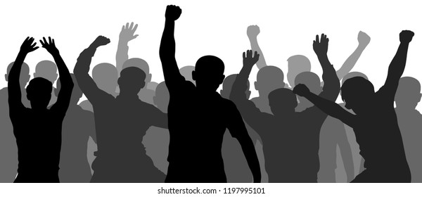 People Having Fun Celebrating Crowd Fun Stock Vector (Royalty Free ...