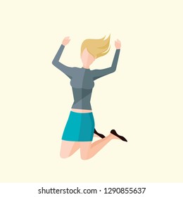 People Having Fun Flat Icon Vector Graphic Download Template