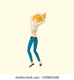 People Having Fun Flat Icon Vector Graphic Download Template