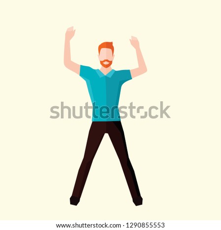 People Having Fun Flat Icon Vector Graphic Download Template