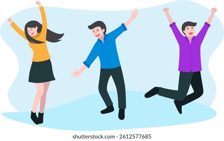 People are having fun at a party