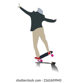 People are having fun playing surfskate with beautiful moves.