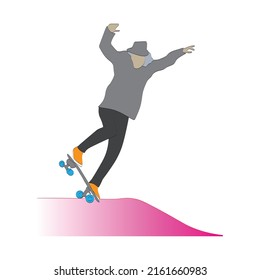 People are having fun playing surfskate with beautiful moves.