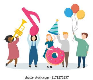 People having a party celebration