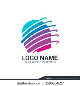 people head logo. human face illustration. mind creative logo