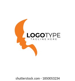 people head logo icon vector isolated