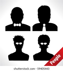 people head silhouettes