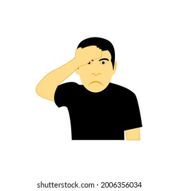 people with headache vector illustrations