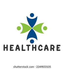 people and health with concept logo design, modern logo for health