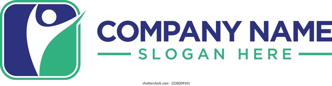 PEOPLE HEALTH FIGURE LOGO DESIGN VECTOR
