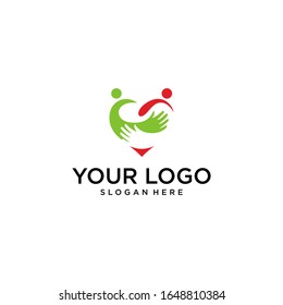 People Health Logo Vector Graphic Design Stock Vector (Royalty Free ...