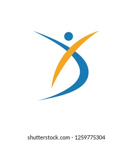 People health wellness graphic design template vector illustration