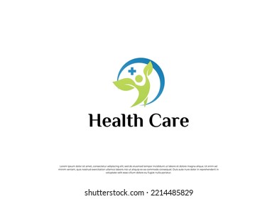 people healthcare logo design template.