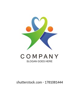People healthcare logo in vector
