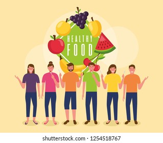 people healthy food