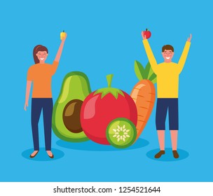 people healthy food