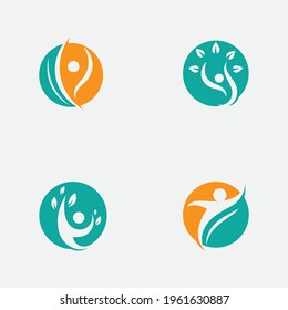 people Healthy Life icon Logo template