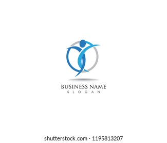 People healthy logo and vector