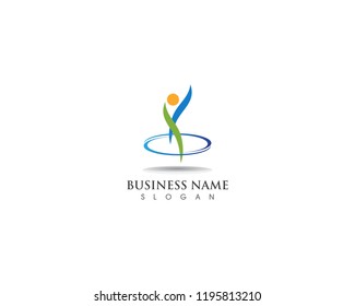 People healthy logo and vector