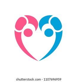 People heart logo, 
