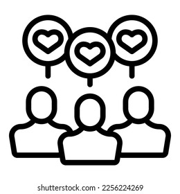 Vector de contorno de iconos de ayuda de personas. Persona de negocios. Medicina para el cuidado